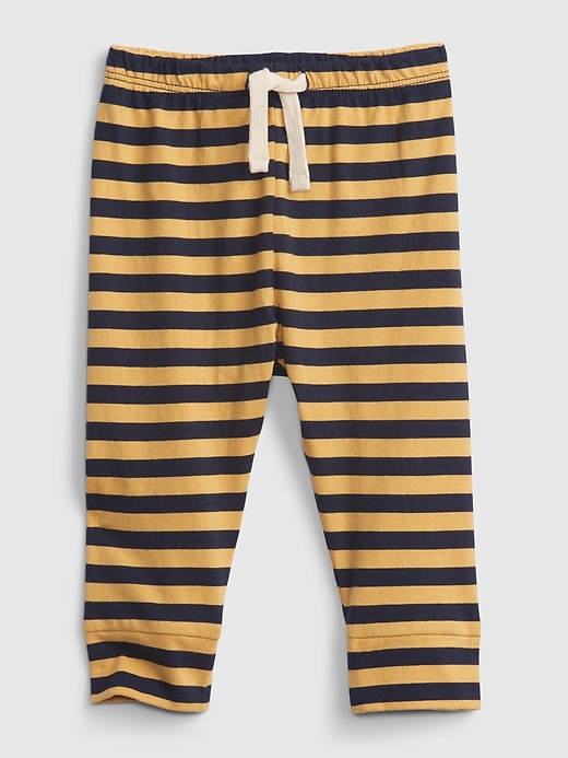 Image number 1 showing, Baby 100% Organic Cotton Mix and Match Stripe Pull-On Pants
