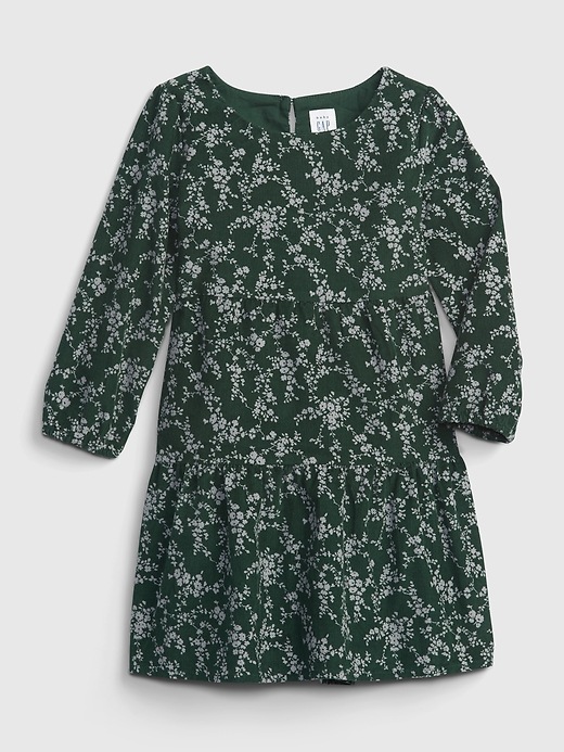 Image number 1 showing, Toddler Tiered Corduroy Dress