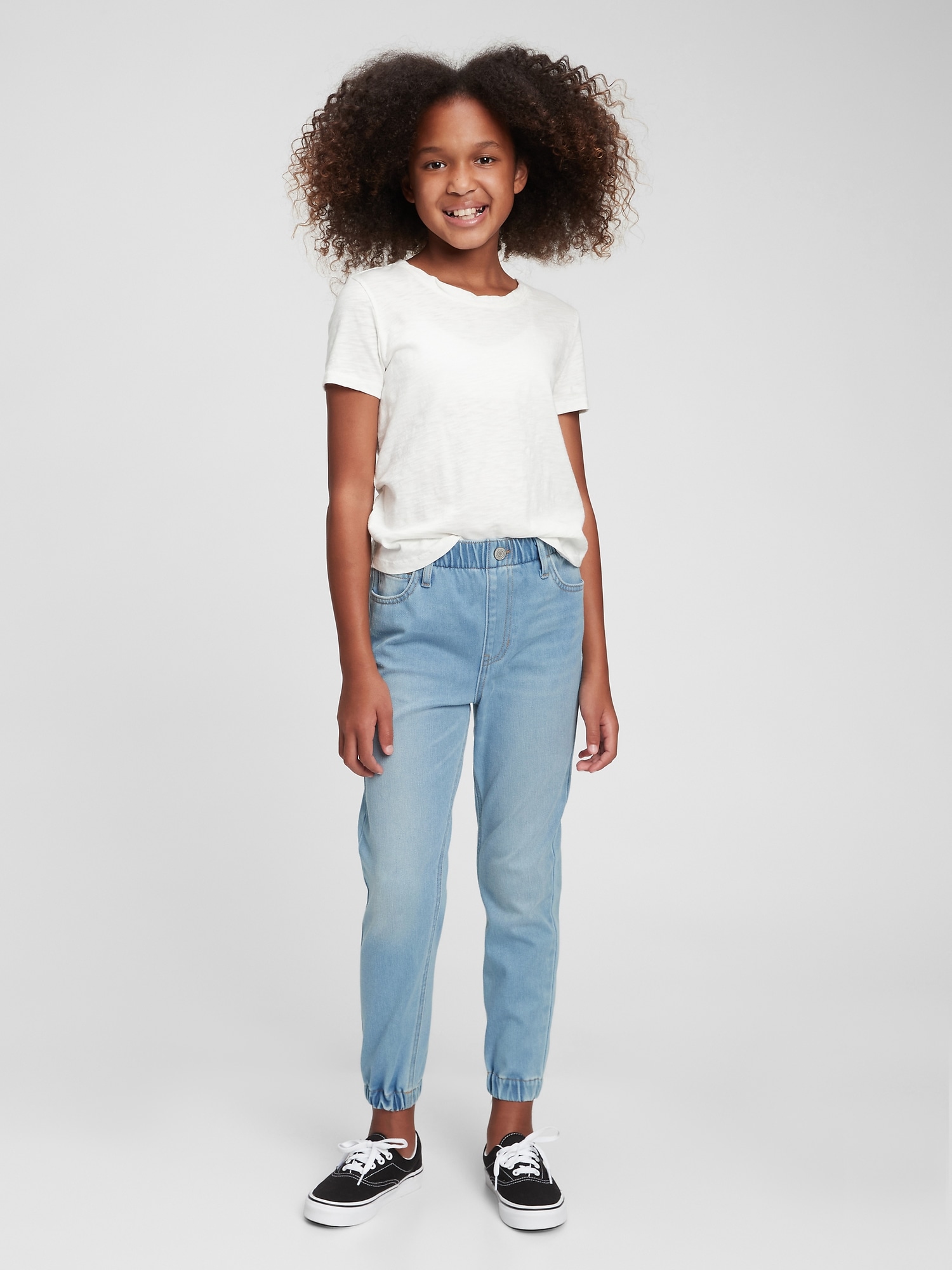Kids on sale denim joggers