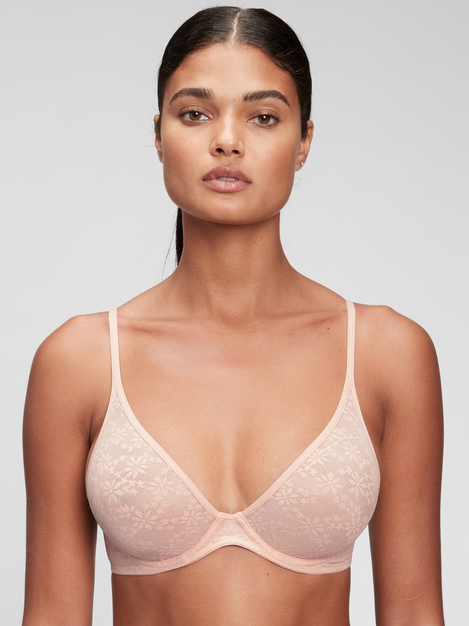 Bare Natural Lace Plunge Bra