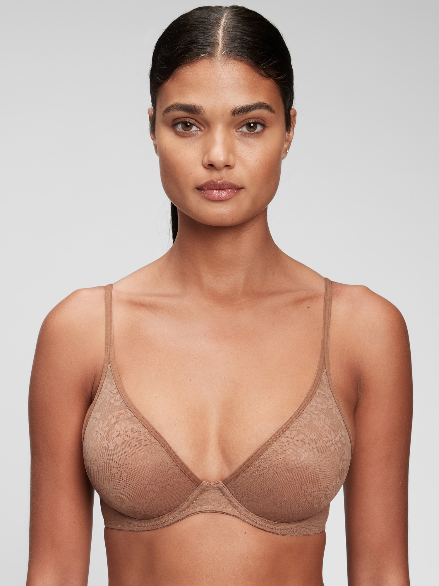 Bare Natural Lace Plunge Bra