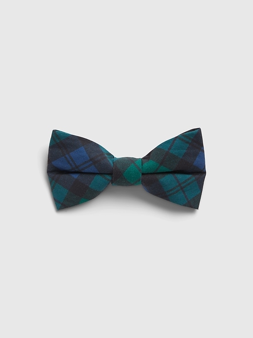 1 of 8 showing, with the color blue green plaid of product Toddler Bow Tie