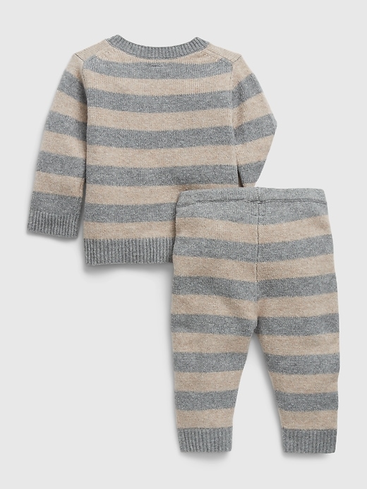 Image number 2 showing, Baby Striped Sweater Outfit Set