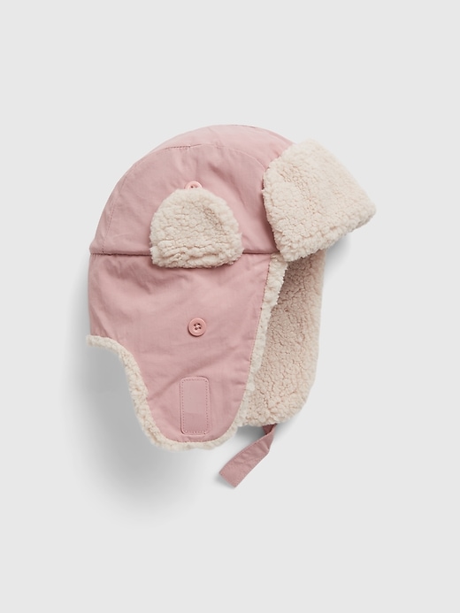 1 of 8 showing, with the color ANTIQUE PINK of product Kids ColdControl Ultra Max Sherpa Trapper Hat