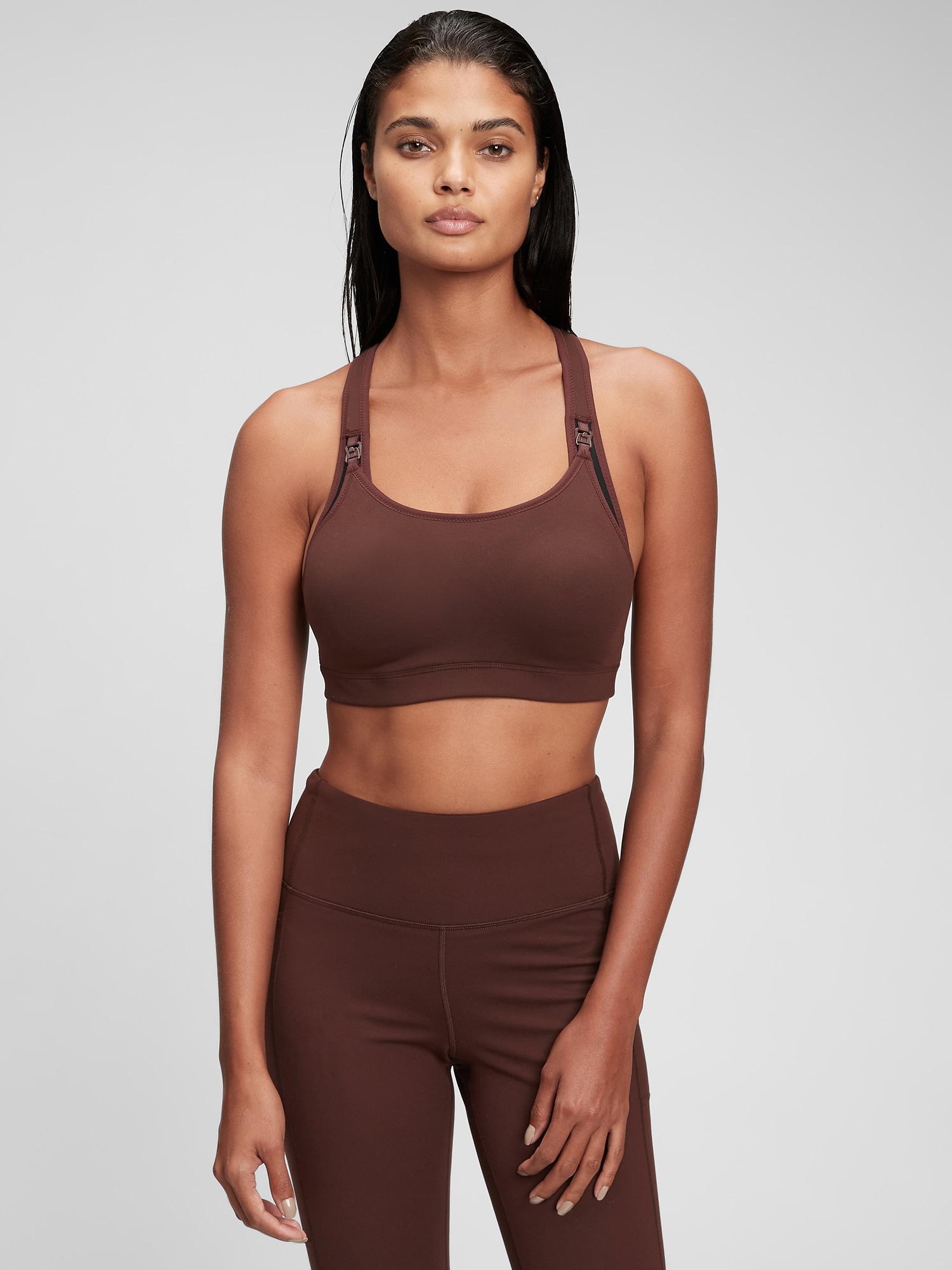 Maternity Nursing Sports Bra | Plum