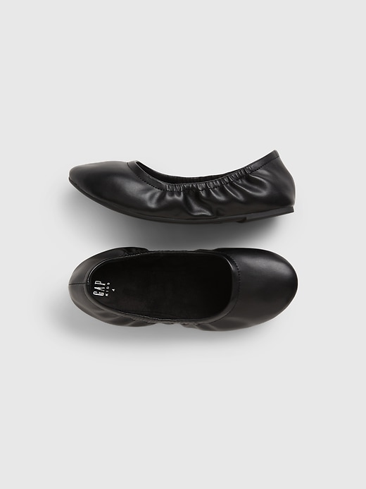 1 of 8 showing, with the color true black of product Kids Ballet Slippers