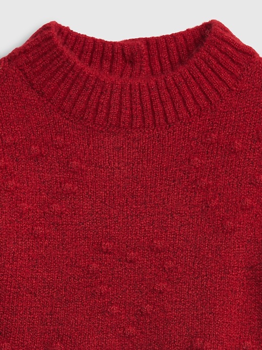 Image number 3 showing, Baby Mockneck Heart Sweater
