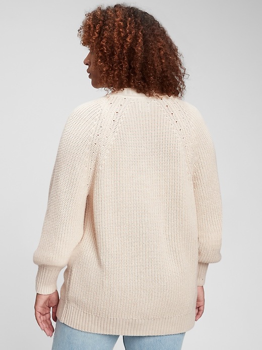 Image number 5 showing, Boyfriend Shaker-Stitch Cotton Cardigan