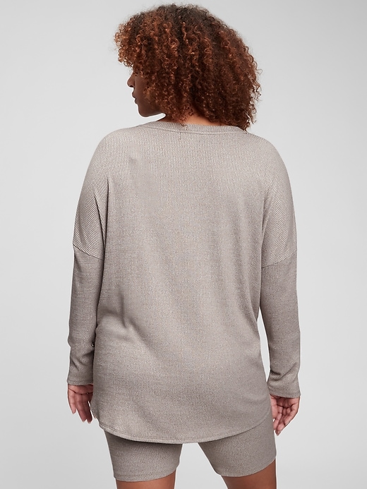 Image number 4 showing, Softspun Ribbed V-Neck T-Shirt