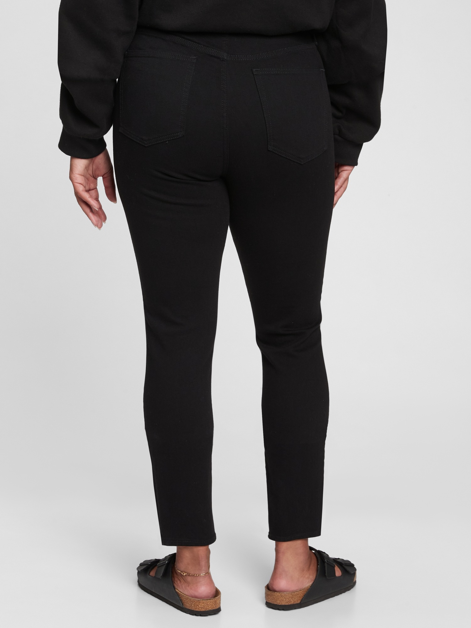 high rise true skinny jeans with washwell