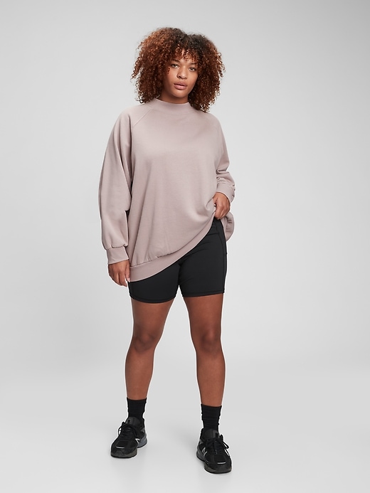 Image number 4 showing, Vintage Soft Mockneck Oversized Sweatshirt