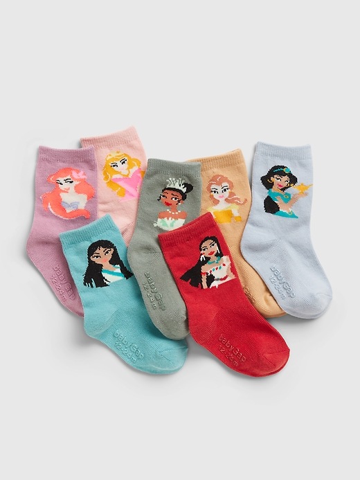 View large product image 1 of 1. babyGap &#124 Disney Princess Graphic Socks (7-Pack)