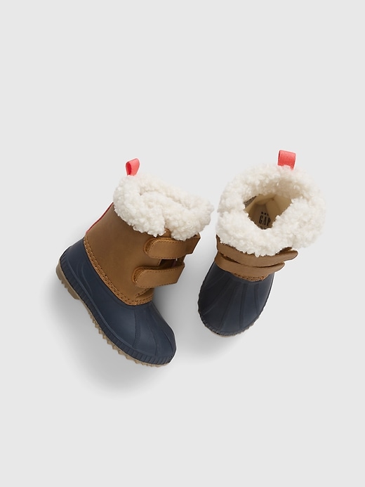 View large product image 1 of 1. Toddler Sherpa Duck Boots