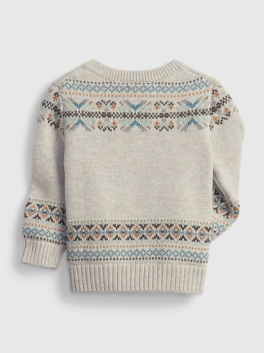 2 of 8 showing, with the color light heather grey of product babyGap &#124 Star Wars™ Graphic Sweater