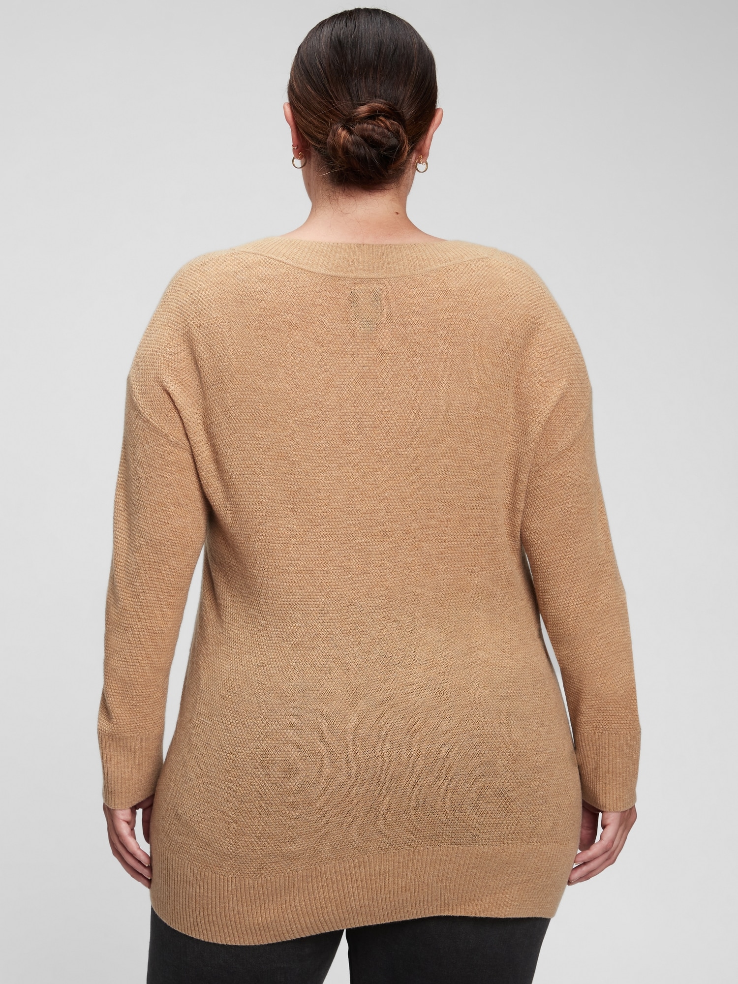 gap textured v neck sweater