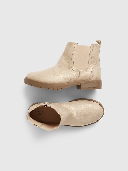 1 of 8 showing, with the color metallic of product Kids Metallic Boots