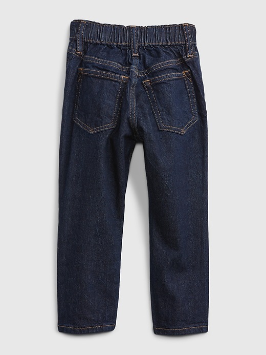 Toddler Elasticized Pull-On Easy Taper Jeans with Washwell&#153