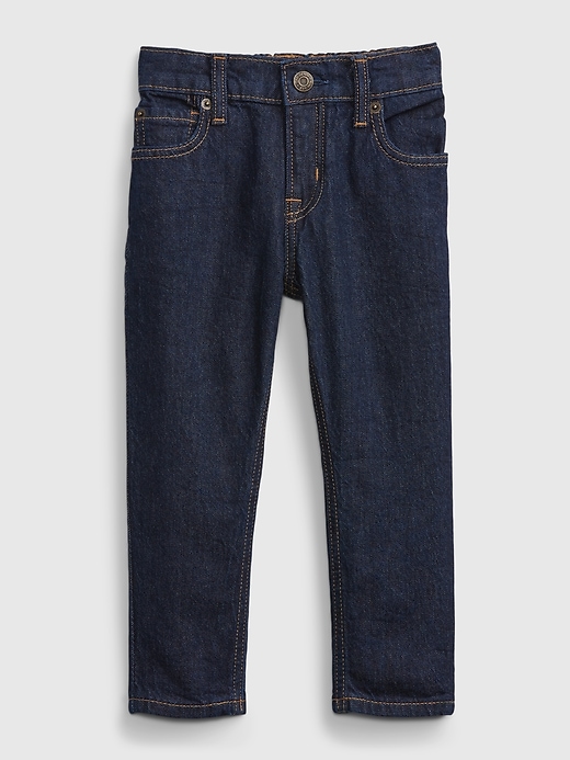 Toddler Elasticized Pull-On Easy Taper Jeans with Washwell&#153