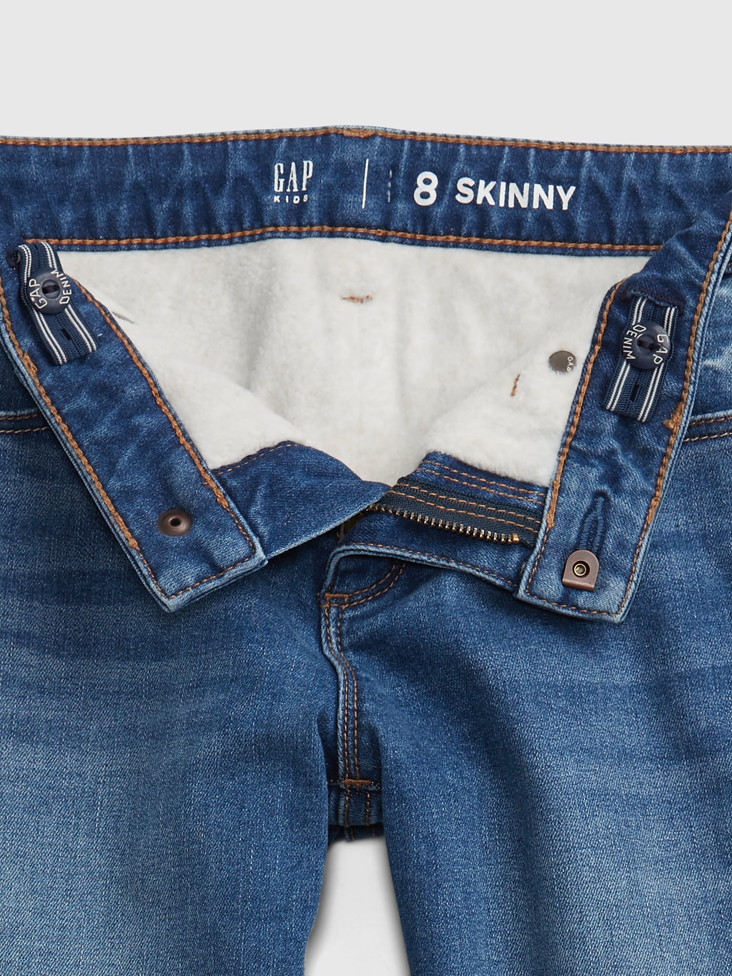 Kids Lined Skinny Jeans with Washwell Gap