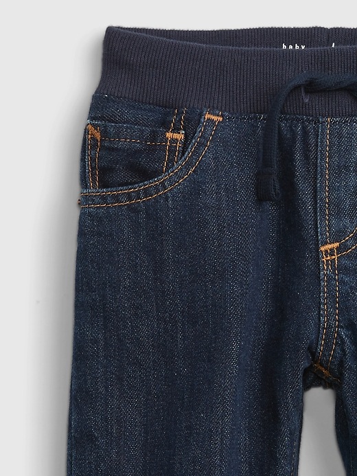 Image number 3 showing, Toddler Lined Slim Pull-On Jeans with Washwell &#153
