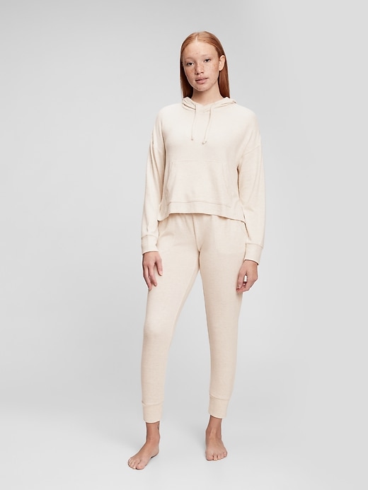 1 of 8 showing, with the color ivory beige of product Softest Hoodie Sweats