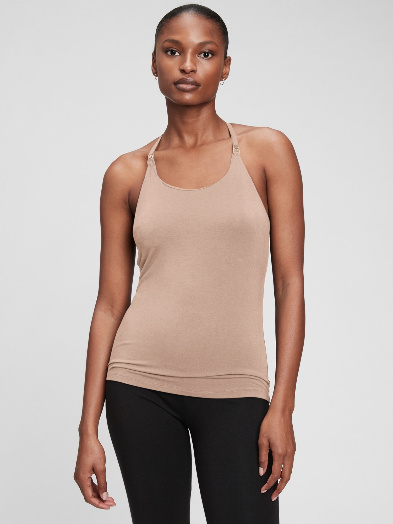 Gap Maternity Nursing Layering Cami In Cafe Au Lait