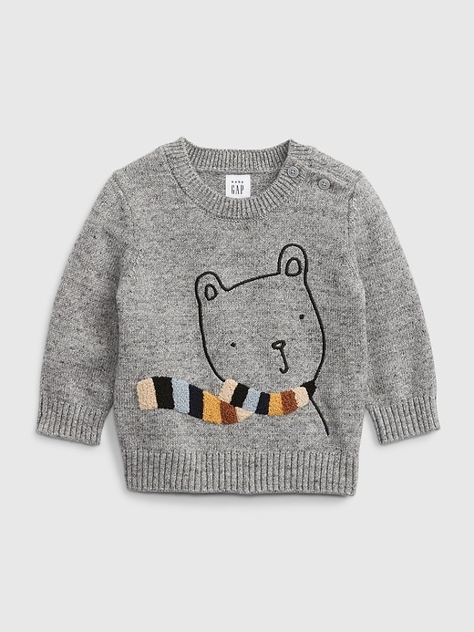 Image number 1 showing, Baby Crewneck Graphic Sweater