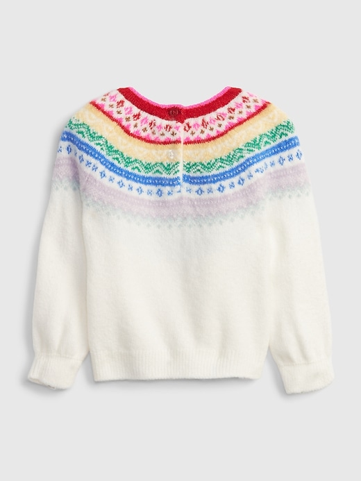 Image number 2 showing, Baby Fair Isle Rainbow Sweater