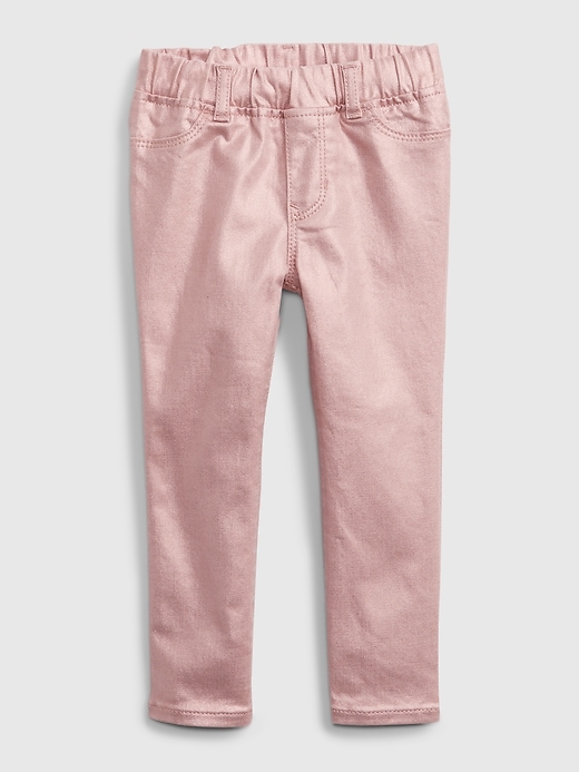 1 of 8 showing, with the color PINK STANDARD of product Toddler Pull-On Jeggings with Washwell ™