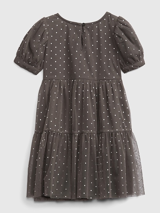 Toddler Tiered Polka-Dot Print Dress