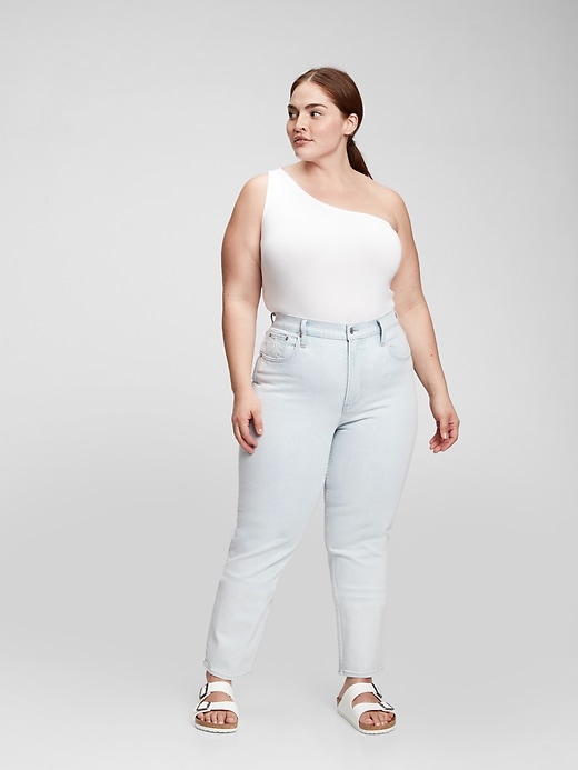 Image number 8 showing, Sky High Straight Leg Jeans with Washwell