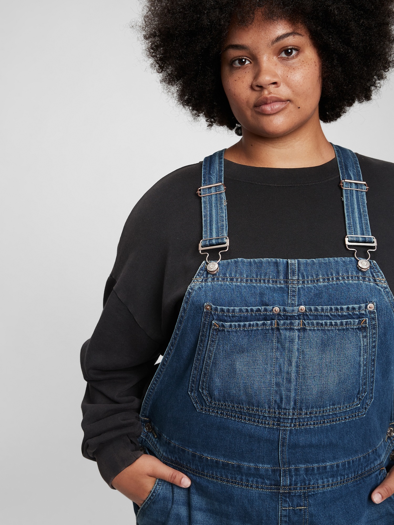 Женские комбинезоны Gap Slouchy Overalls with Washwell — фото 3