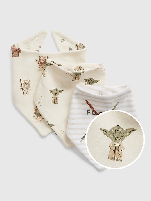 1 of 8 showing, with the color stone of product babyGap &#124 Star Wars™ Bib (3-Pack)