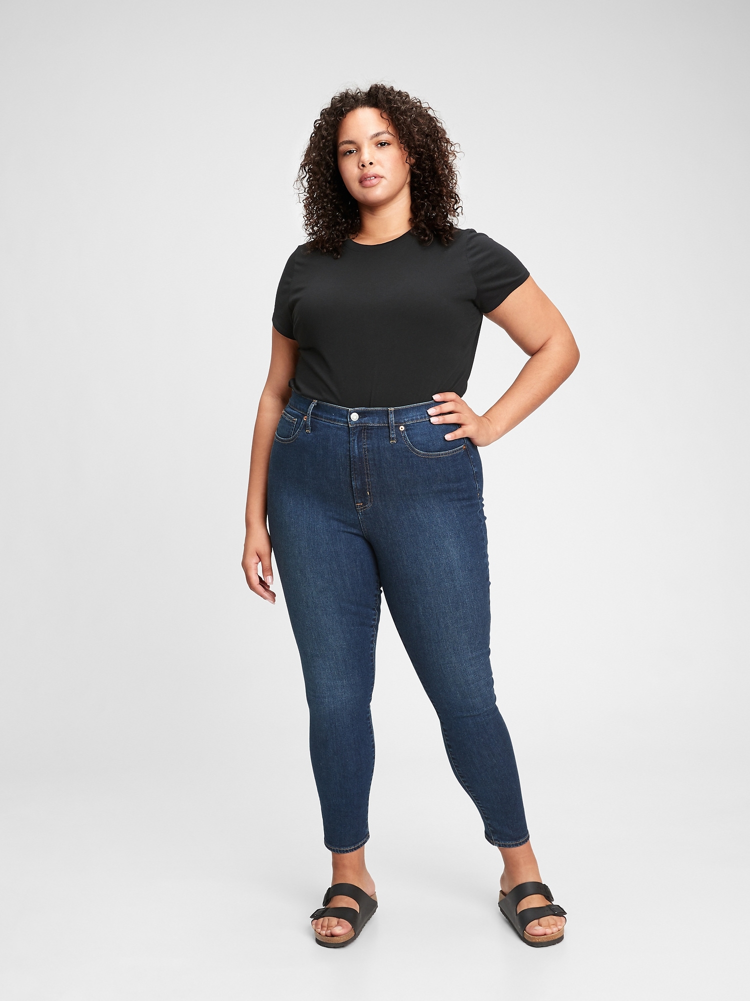 Sky High Rise True Skinny Jeans with Secret Smoothing Pockets