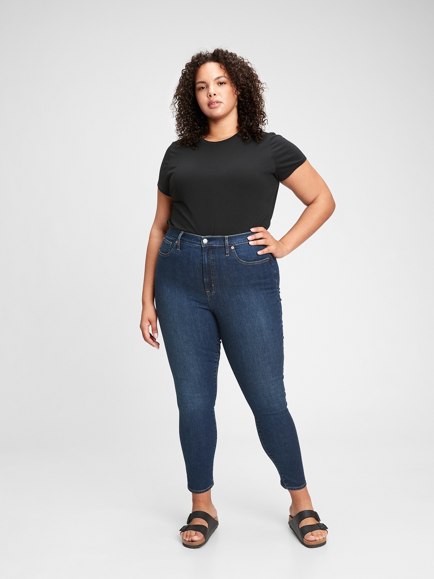 Женские джинсы Gap Sky High Rise True Skinny Jeans with Secret Smoothing Pockets — фото 4