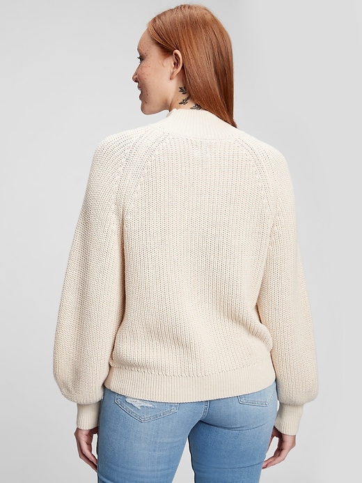 Image number 2 showing, Shaker Stitch Mockneck Sweater