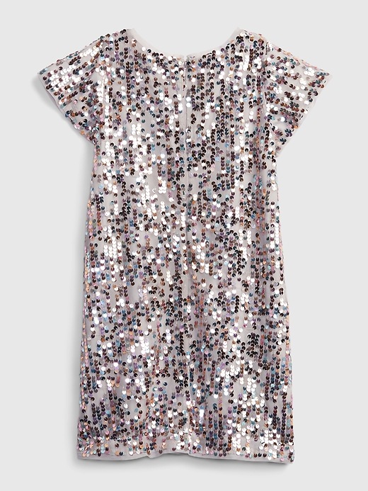 gap silver sequin dress Recycled Sequin T-Shirt Mini Dress