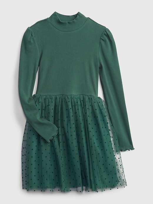 Kids Ribbed-Knit Mix-Media Print Dress | Gap Kids Ribbed-Knit Mix-Media Print Dress | Gap