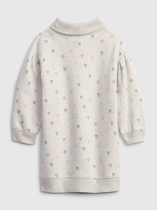 Image number 2 showing, Toddler Turtleneck Sweatshirt Dress