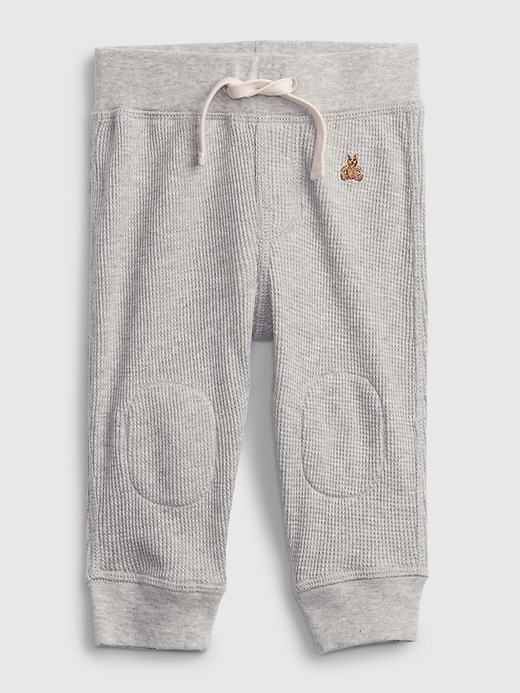 Image number 1 showing, Baby 100% Organic Cotton Mix and Match Waffle-Knit Pull-On Pants