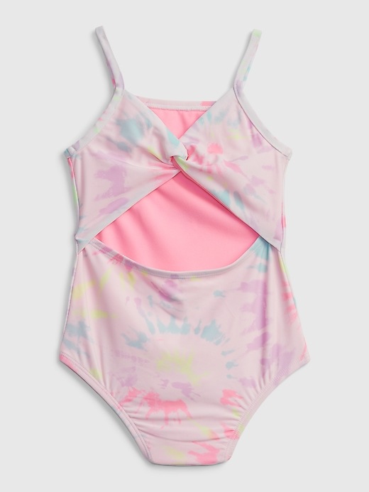 Image number 2 showing, Toddler Recycled Tie-Dye Swim One-Piece