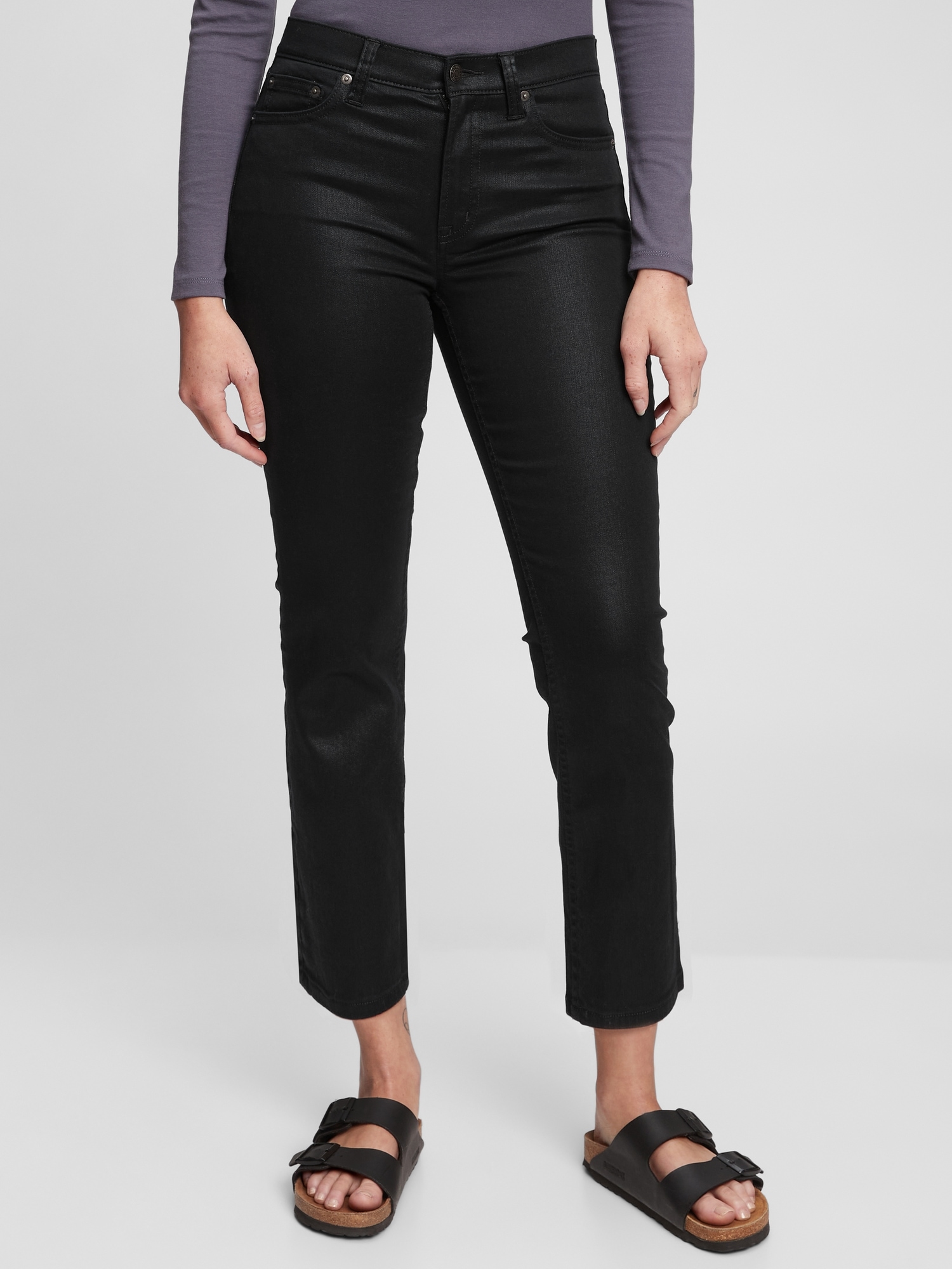 Mid Rise Vintage Slim Coated Jeans | Gap