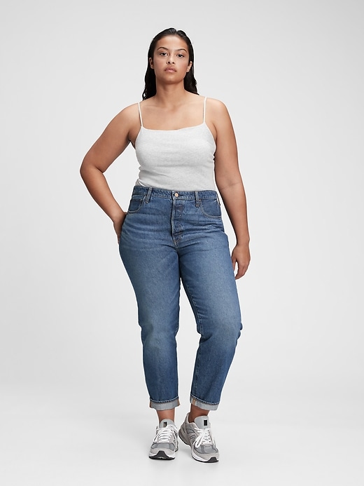 Image number 5 showing, Gap & Jean ReDesign Mid Rise Relaxed Unisex Straight Fit Jean With Washwell&#153