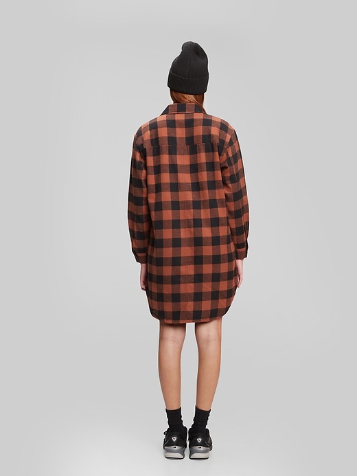 Image number 2 showing, Plaid Shirtdress