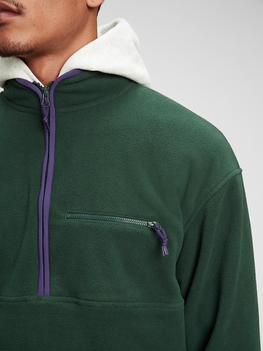 Image number 4 showing, 100% Recycled Polyester Half-Zip Arctic Fleece Sweatshirt