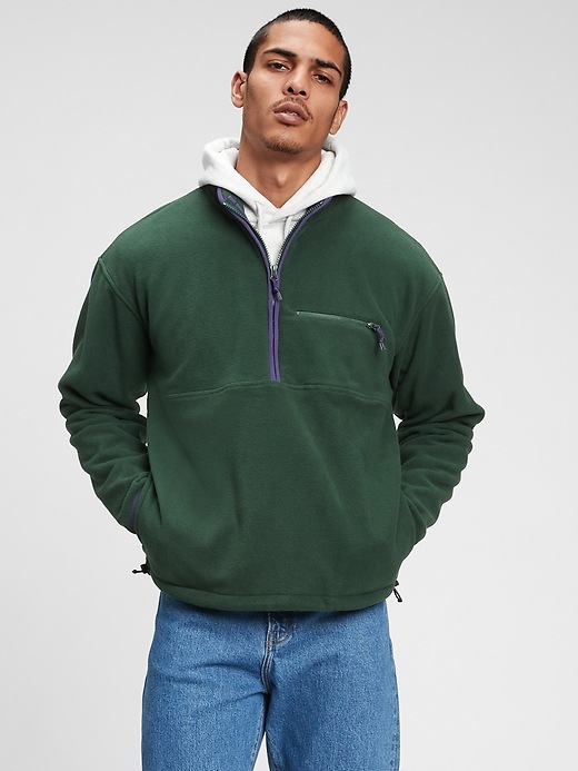 Image number 3 showing, 100% Recycled Polyester Half-Zip Arctic Fleece Sweatshirt