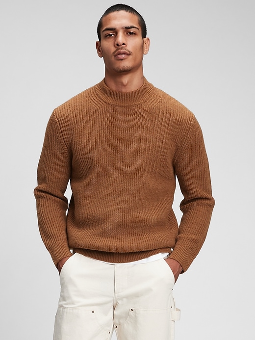 Gap mock neck sweater deals