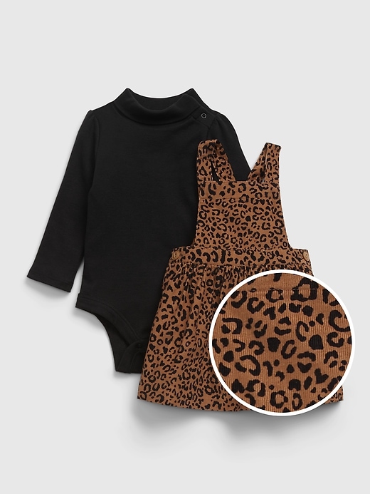 Image number 1 showing, Baby Leopard Print Skirtall Set
