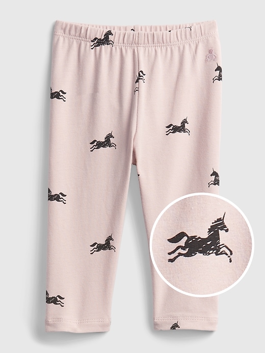 Image number 1 showing, Baby Organic Cotton Mix and Match Print Pull-On Pants