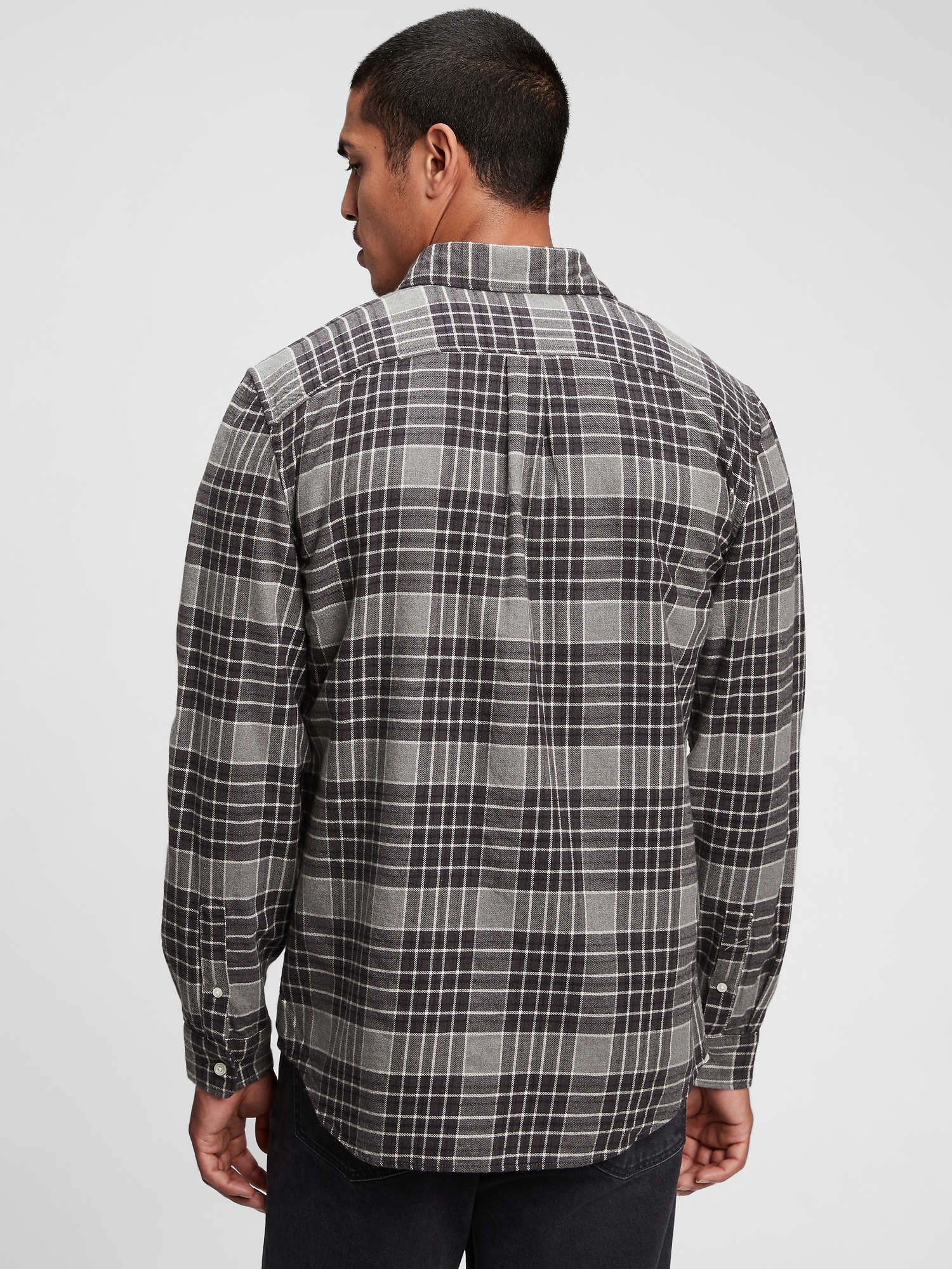 100% Organic Cotton Midweight Flannel Shirt | Gap